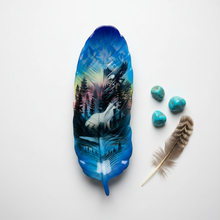 Load image into Gallery viewer, Blue Sky Feather Tray - Hero