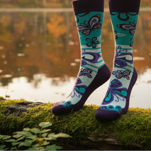 Load image into Gallery viewer, Butterfly Wild Rose Socks - Lakeside