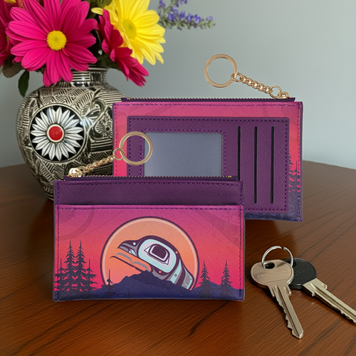 New Zippered Card Wallet - The Light Keeper