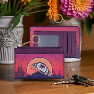 New Zippered Card Wallet - The Light Keeper