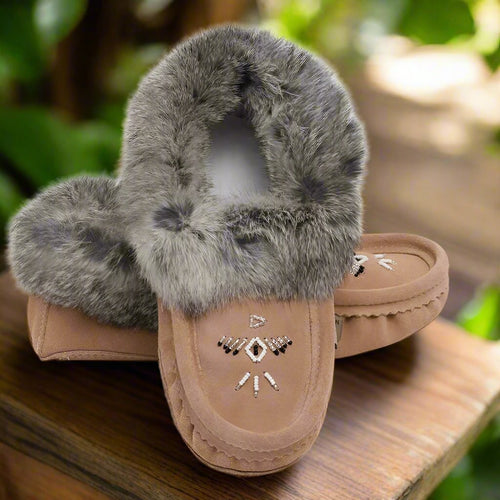 Ladies Moccasins - Laurentian Chief Moccasins Cappucino