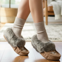 Load image into Gallery viewer, Cappuccino Moccasins - Hardwood Floors