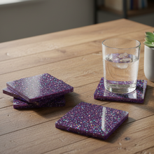 Load image into Gallery viewer, Celestial Sparkle Coasters - Kitchen Wood Table