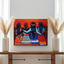 Load image into Gallery viewer, The Sisterhood - Indigenous Art Wall Plaque by Jackie Traverse