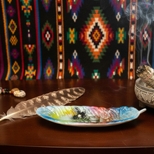 Load image into Gallery viewer, Cultural Scene with Aztec Textile