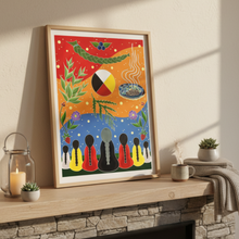 Load image into Gallery viewer, Culture and Wellness - Mantle Leaning