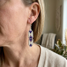 Load image into Gallery viewer, Earring worn with a cream knit top