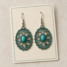 Load image into Gallery viewer, Earrings on an ivory packaging card