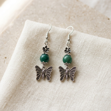 Load image into Gallery viewer, Earrings styled on ivory linen