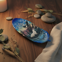 Load image into Gallery viewer, Feather Tray – Dark Walnut Lifestyle