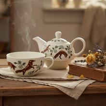 Load image into Gallery viewer, Foxes No Saucer - Rustic Cozy