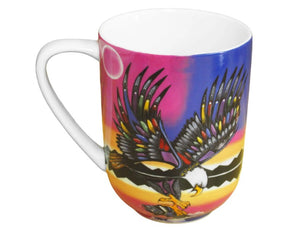 16 Oz - Porcelain Mug - Eagle