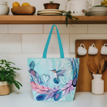 Load image into Gallery viewer, Tote Bags - Hummingbird Feathers