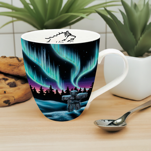 18 Oz - Signature Mugs - Sky Dance Inukshuk