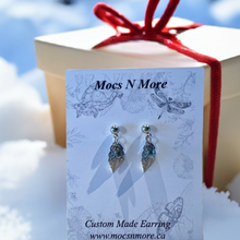 Load image into Gallery viewer, Mocs N More Earrings -Silver Leaf Earrings