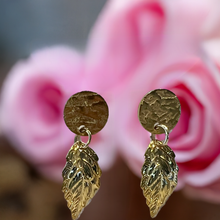 Load image into Gallery viewer, Mocs N More Earrings - Gold Leaf Earrings