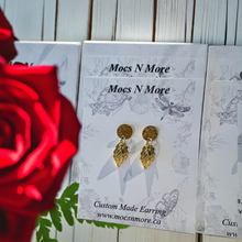 Load image into Gallery viewer, Mocs N More Earrings - Gold Leaf Earrings