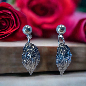 Mocs N More Earrings -Silver Leaf Earrings