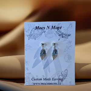 Mocs N More Earrings -Silver Leaf Earrings