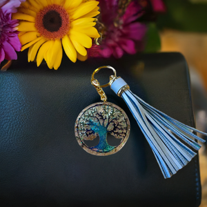 NEW Mocs N More - Tree of Life Keychain or Purse Tassel