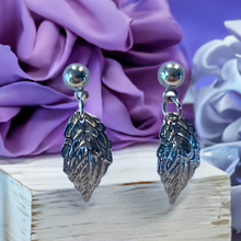 Load image into Gallery viewer, Mocs N More Earrings -Silver Leaf Earrings