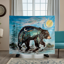 Load image into Gallery viewer, New Fleece Blanket - A Bear&#39;s Journey