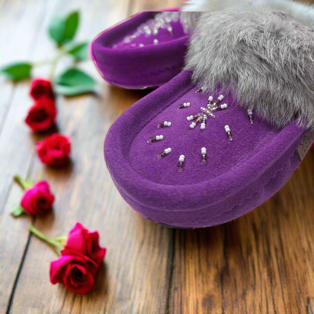 Ladies Moccasins Laurentian Chief Moccasins Vivacious Violet