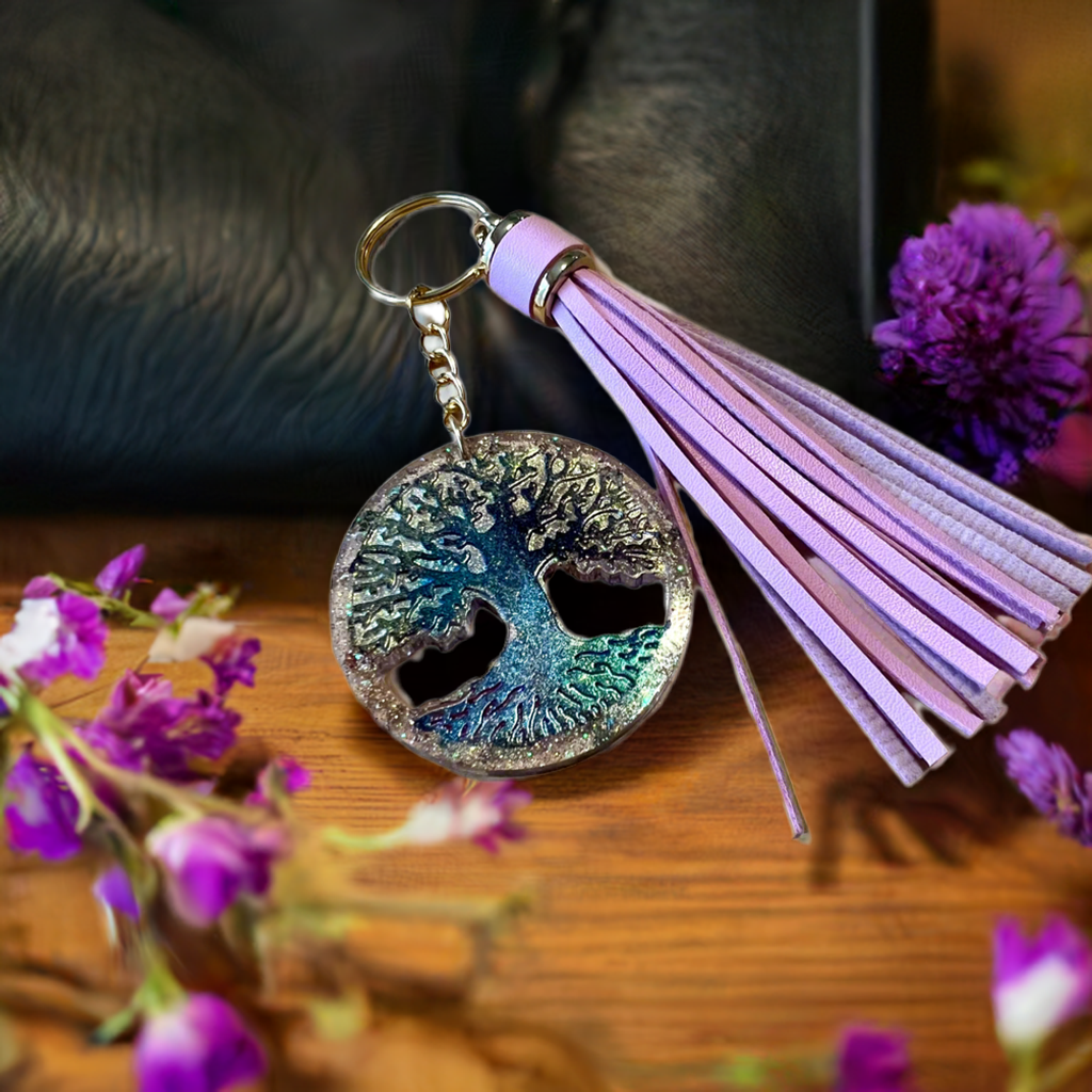NEW Mocs N More - Tree of Life Keychain or Purse Tassel