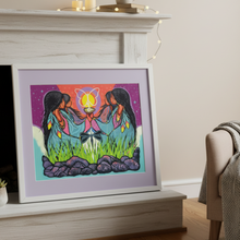 Load image into Gallery viewer, Grandmothers and Grandfathers - White Frame Mantle 1