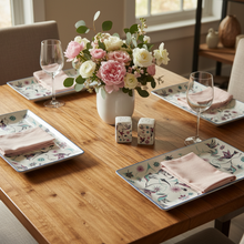 Load image into Gallery viewer, Hummingbird Table Setting Square - Overhead