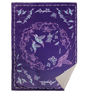 Premium Fleece Blanket - Hummingbird