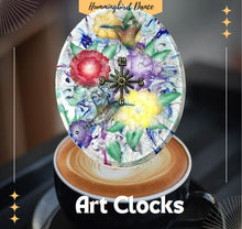 Load image into Gallery viewer, Clocks - Hand Painted Originals - Hummingbird Dance