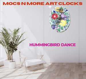 Clocks - Hand Painted Originals - Hummingbird Dance