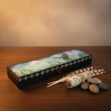 Load image into Gallery viewer, Eagle Moon Keeper II - lifestyle shot with eagle feathers and sage