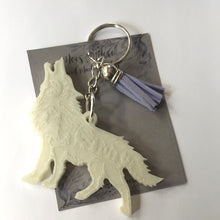 Load image into Gallery viewer, Mocs N More - Wolf Keychain