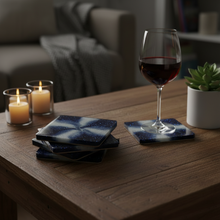 Load image into Gallery viewer, Galaxy Night Sky Art Coasters — Handmade Resin Set of 4