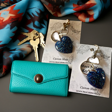 Load image into Gallery viewer, Mocs N More - Heart Blue Keychains