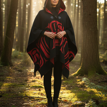 Load image into Gallery viewer, Indigenous model in forest - front view