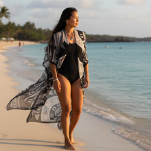 Load image into Gallery viewer, Indigenous model wearing Life wrap at beach