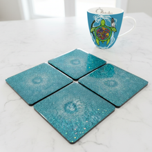 Load image into Gallery viewer, Inner Depths Coasters - Marble Countertop with Prayers for Turtle Island Mug