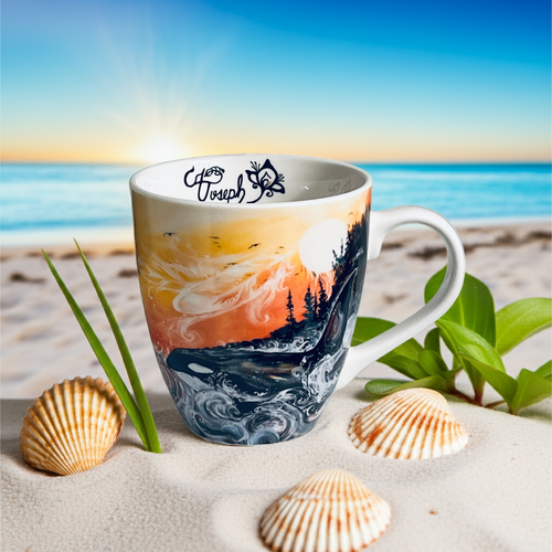 18 Oz - Signature Mugs - New Killer Whale Sunset
