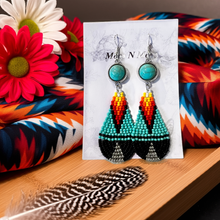 Load image into Gallery viewer, Mocs N More Earrings - A Little Bit of Turquoise