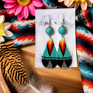 Mocs N More Earrings - A Little Bit of Turquoise