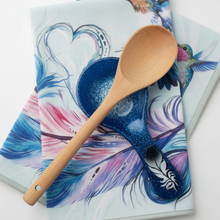 Load image into Gallery viewer, Lifestyle - Hummingbird Feathers Tea Towel