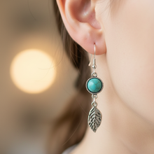 Load image into Gallery viewer, Macro close-up of Heaven &amp; Earth Earrings from angle