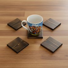Load image into Gallery viewer, Maple Coasters with Spirit Bear Mug - Flat Lay