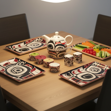Load image into Gallery viewer, Matriarch Bear table setting with actual shakers - square