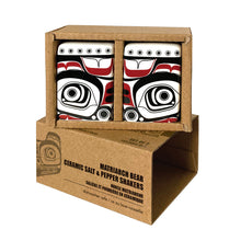 Load image into Gallery viewer, Salt and Pepper Shaker Set - Matriarch Bear by Morgan Asoyuf