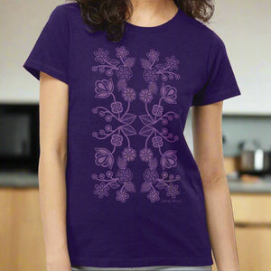 NEW Ladies T-Shirts - Ojibwe Floral