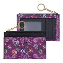 Load image into Gallery viewer, Zippered Card Wallet - Ojibwe Florals